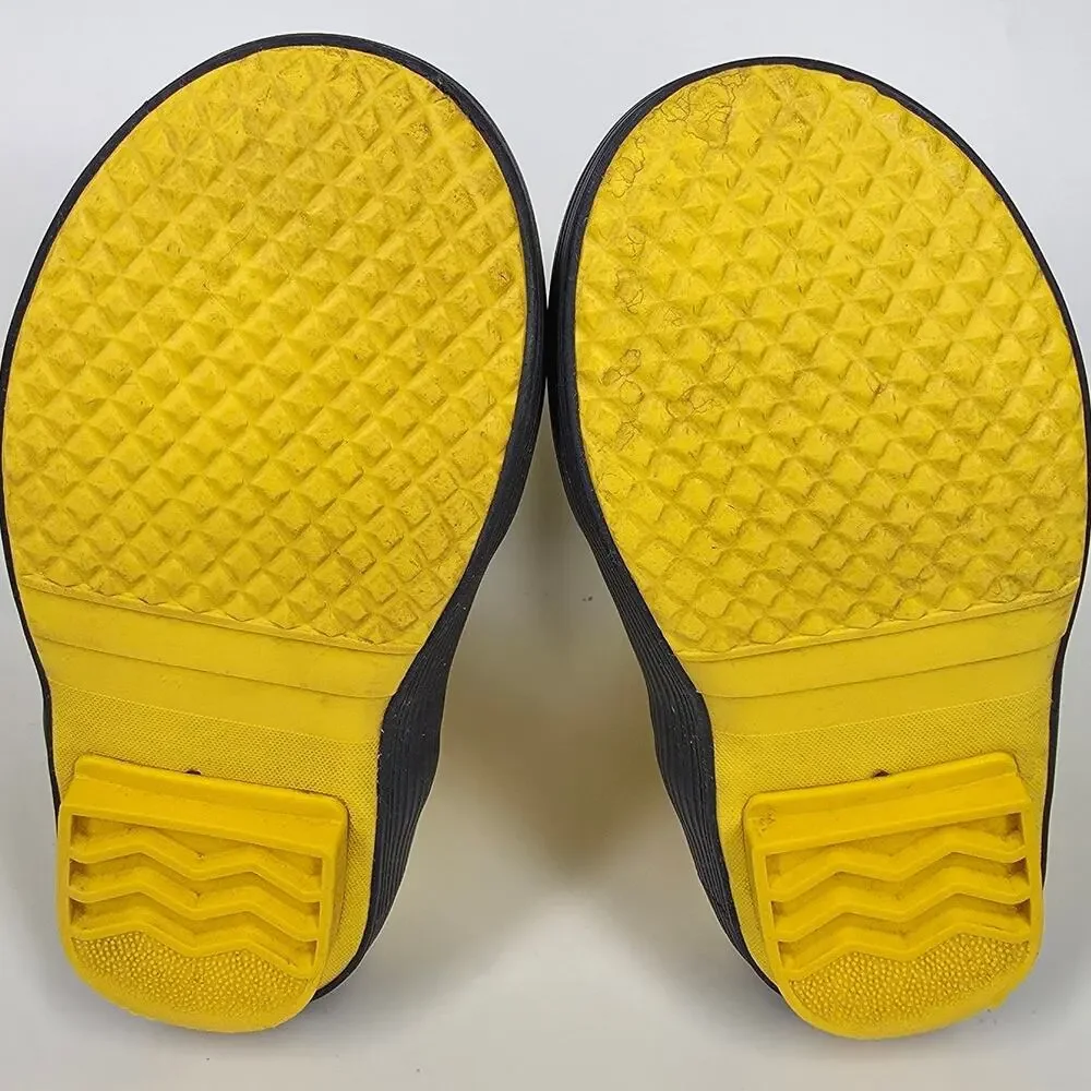 L.L.BEAN TODDLER RAIN PULL-ON BOOTS – BRIGHT YELLOW – TODDLER SIZE 8